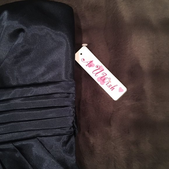 Strapless Navy Cocktail Dress with Pockets (Size: 7) - Picture 3 of 8